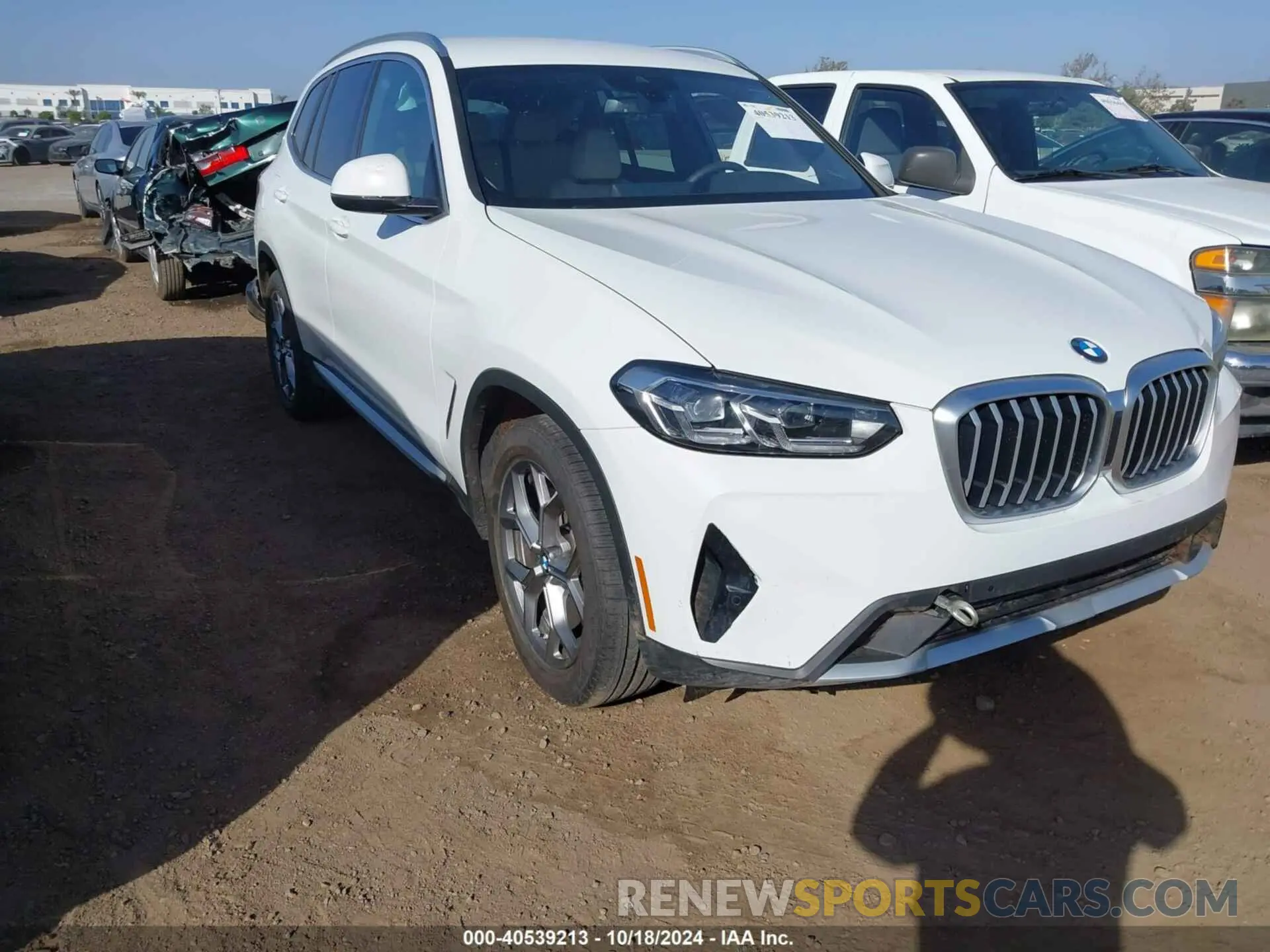 1 Фотография поврежденного автомобиля 5UX43DP04R9W49345 BMW X3 2024