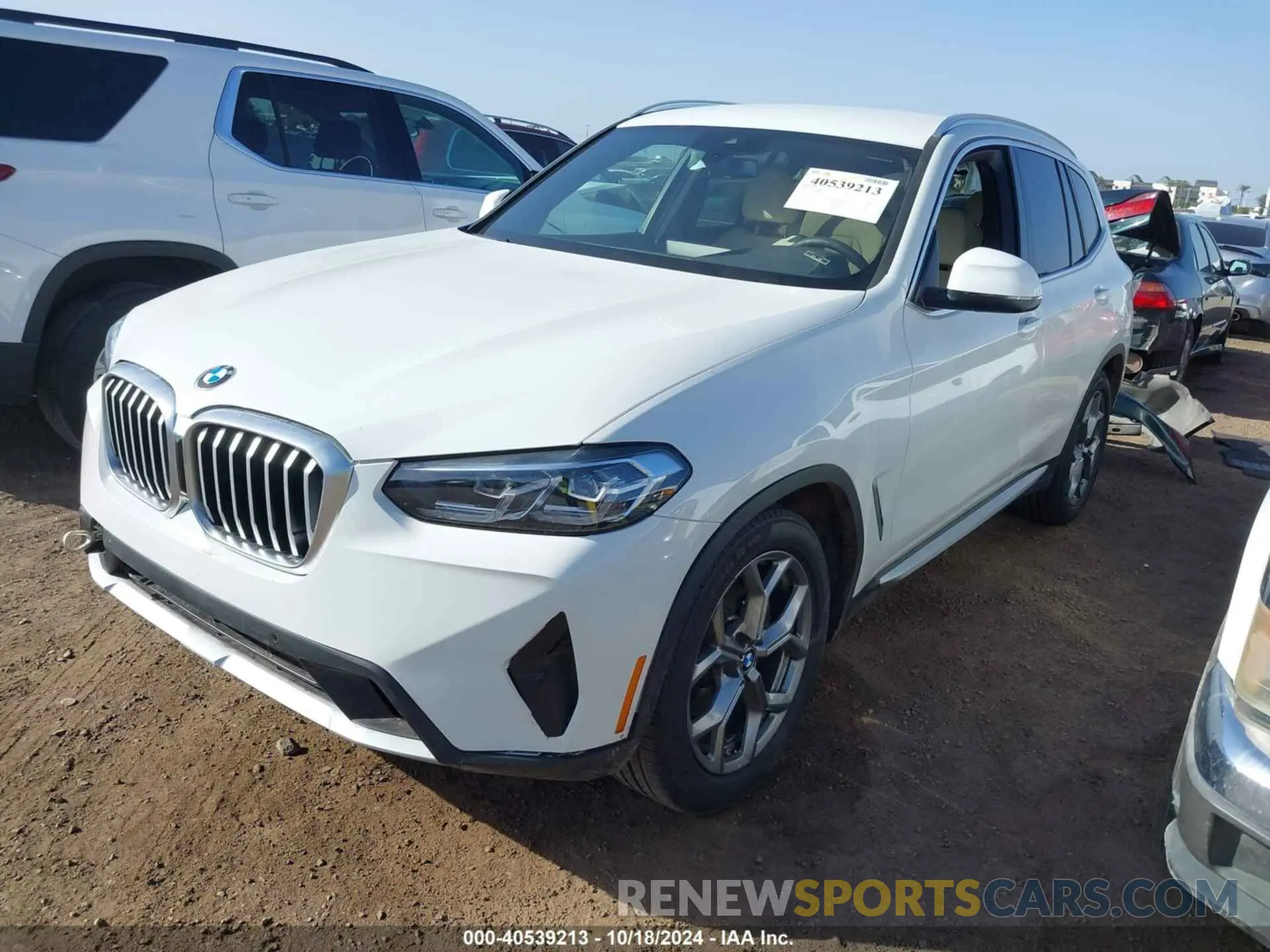 2 Фотография поврежденного автомобиля 5UX43DP04R9W49345 BMW X3 2024
