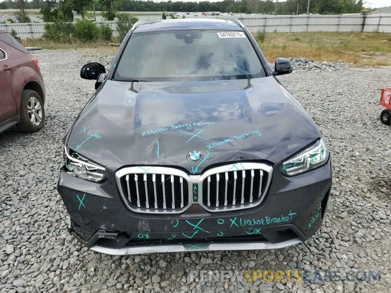 5 Фотография поврежденного автомобиля 5UX43DP04R9X08040 BMW X3 2024