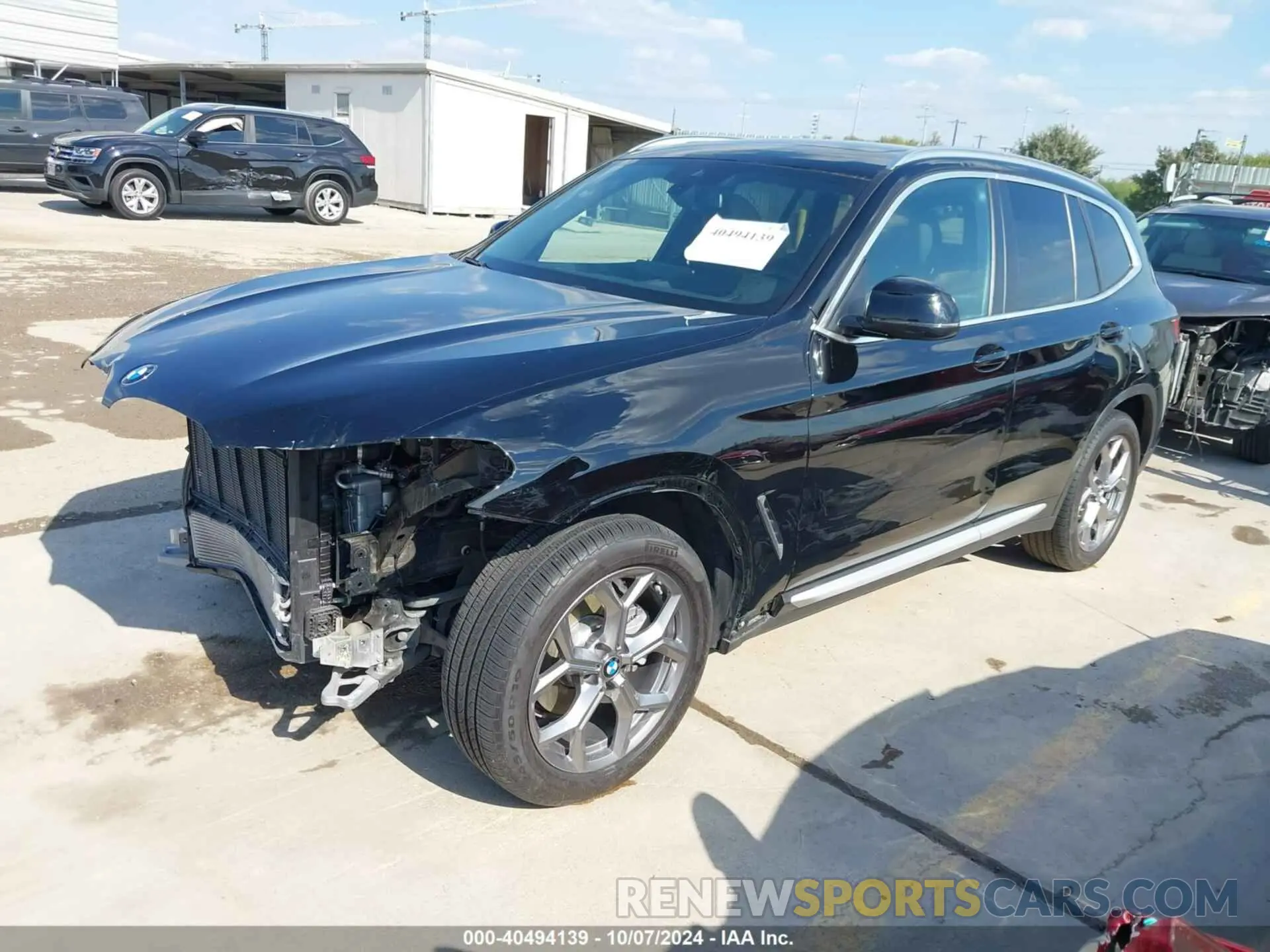 2 Фотография поврежденного автомобиля 5UX43DP05R9U00911 BMW X3 2024