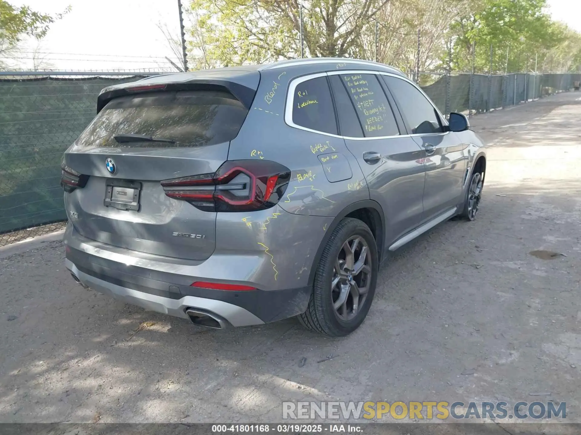 4 Фотография поврежденного автомобиля 5UX43DP08R9U80981 BMW X3 2024