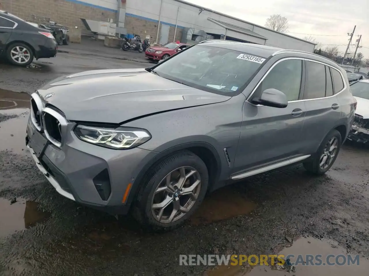 1 Photograph of a damaged car 5UX53DP00R9T83522 BMW X3 2024