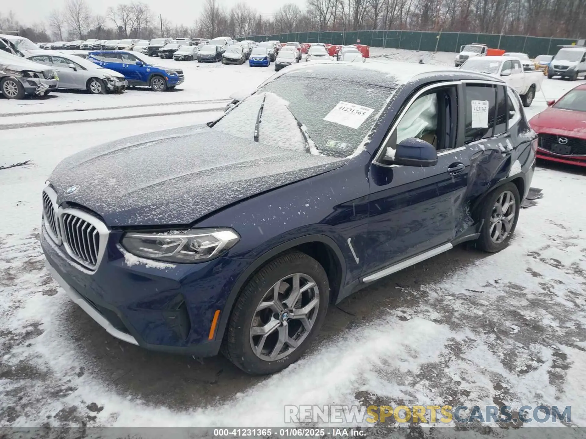 2 Photograph of a damaged car 5UX53DP01R9U94905 BMW X3 2024