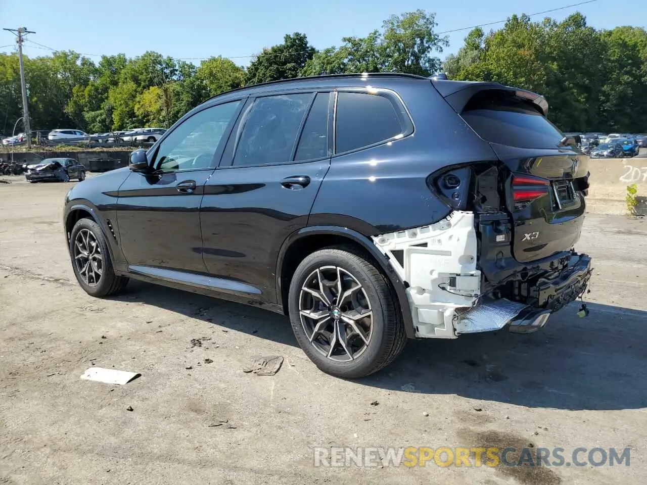 2 Photograph of a damaged car 5UX53DP02R9X46354 BMW X3 2024