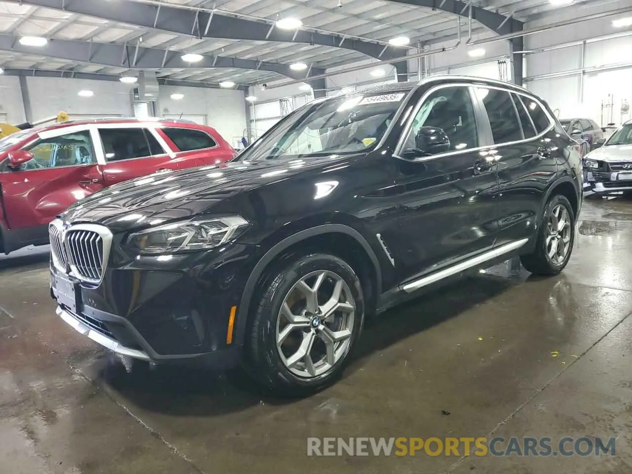 1 Photograph of a damaged car 5UX53DP05R9U80683 BMW X3 2024