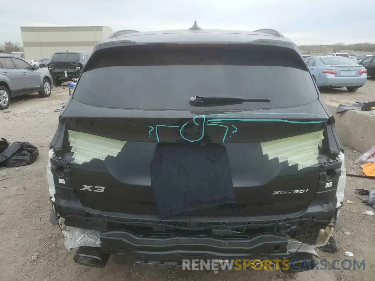 6 Фотография поврежденного автомобиля 5UX53DP07R9U87912 BMW X3 2024