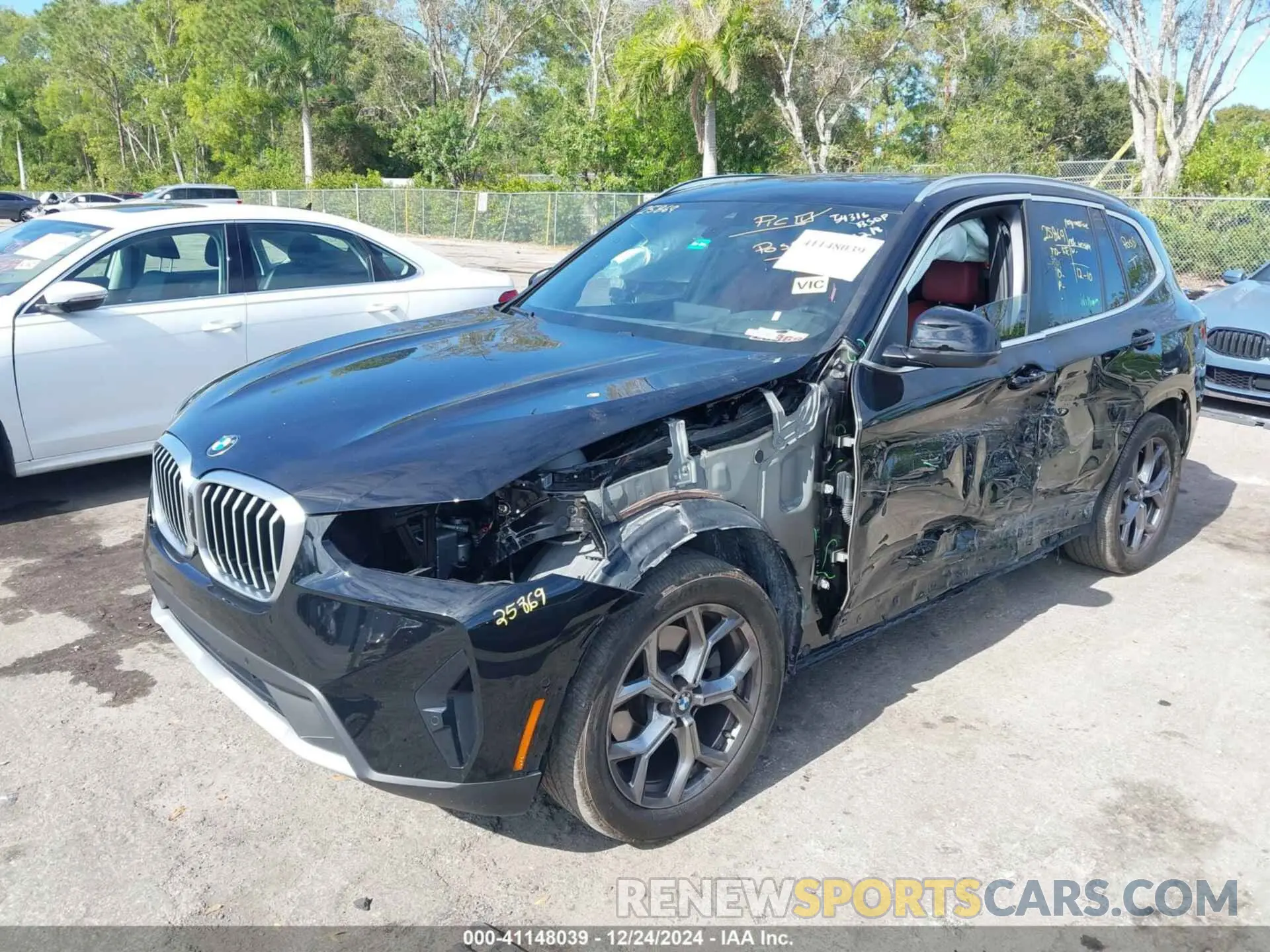 2 Фотография поврежденного автомобиля 5UX53DP09R9V54316 BMW X3 2024