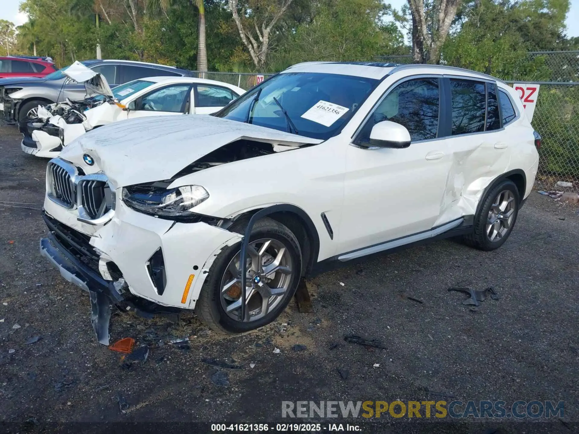 2 Photograph of a damaged car WBX47DP0XRN314770 BMW X3 2024
