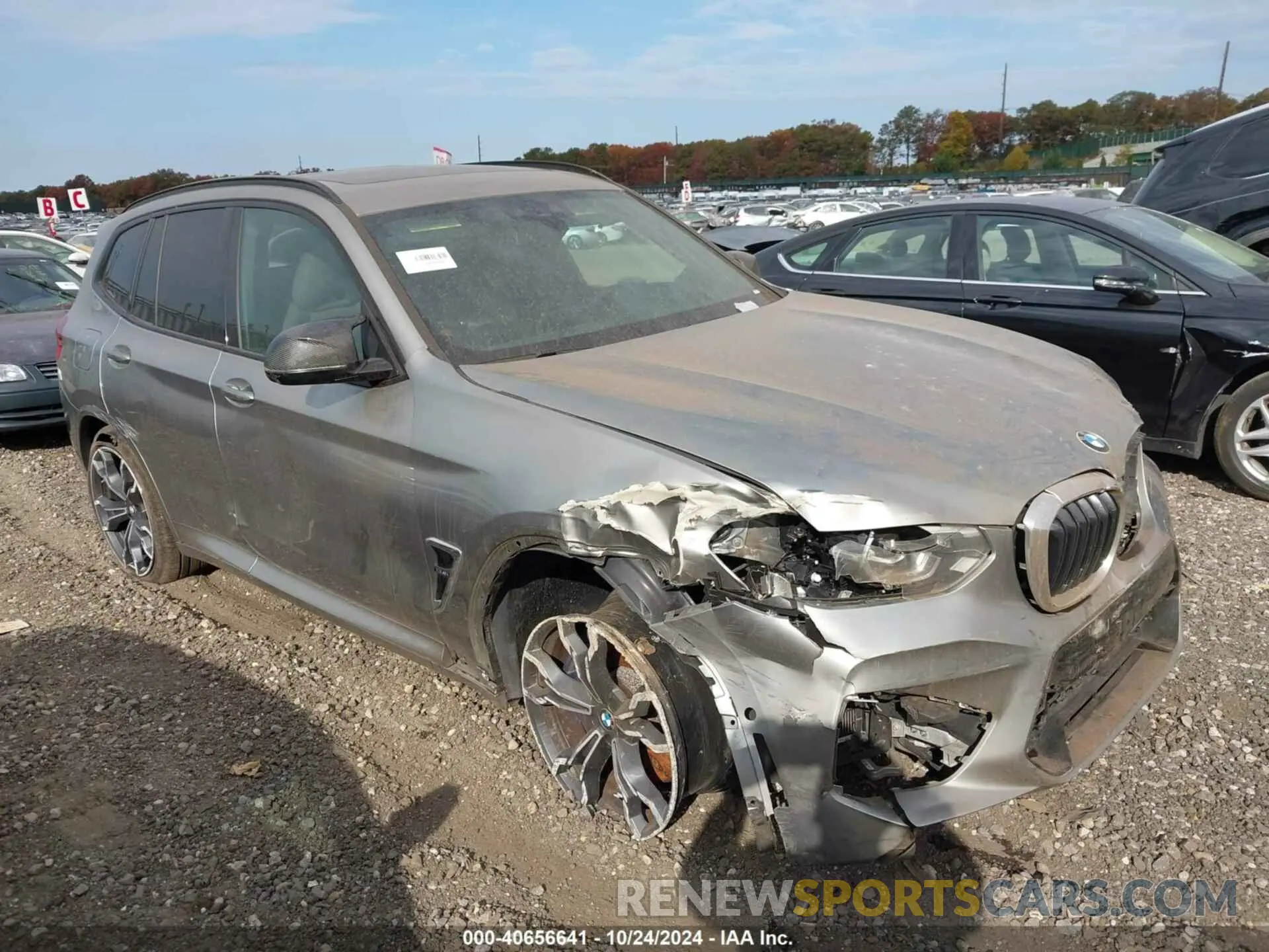 1 Фотография поврежденного автомобиля 5YMTS0C02L9B57221 BMW X3 M 2020