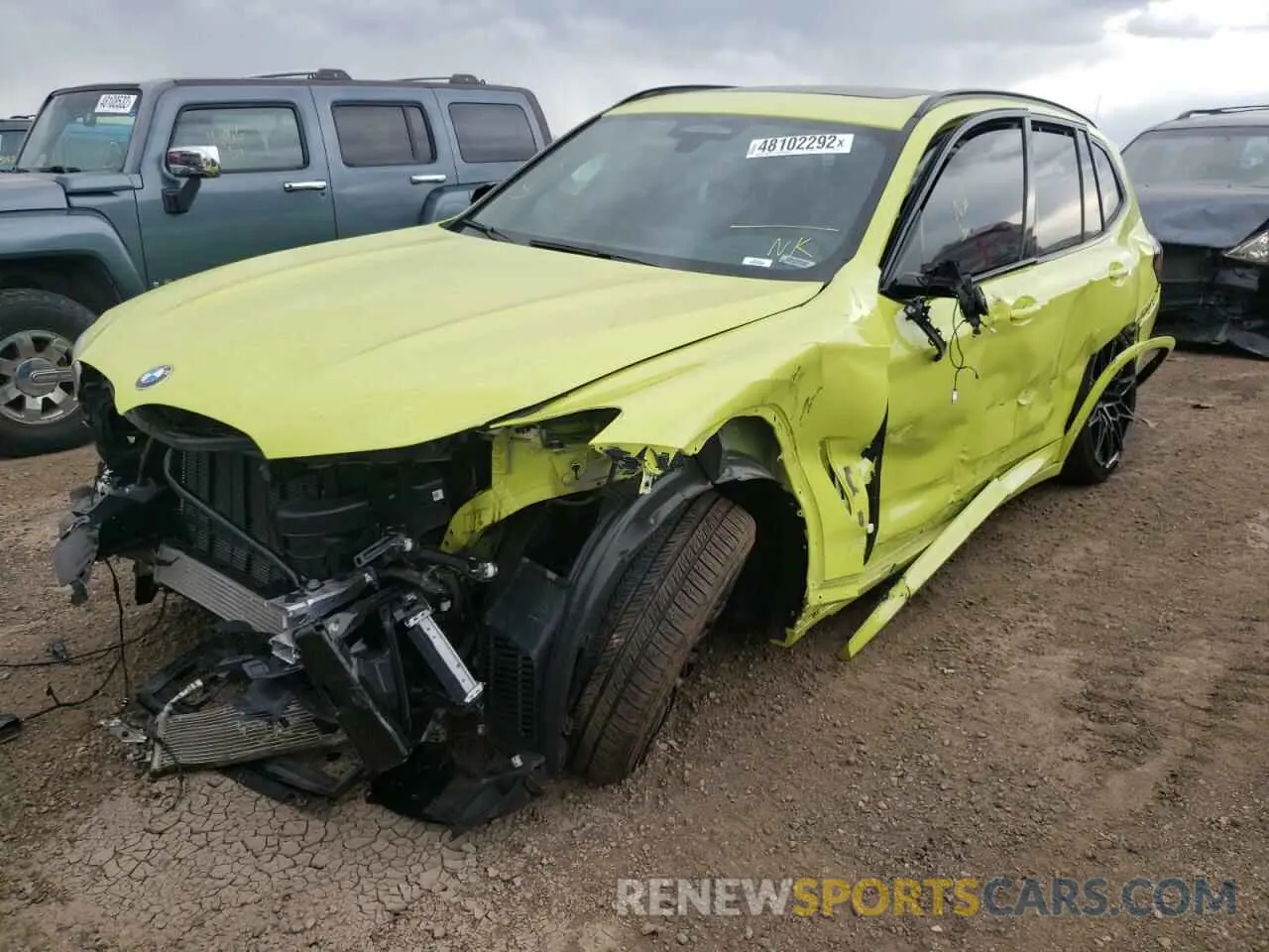 2 Фотография поврежденного автомобиля 5YM13EC01N9K40978 BMW X3 M 2022