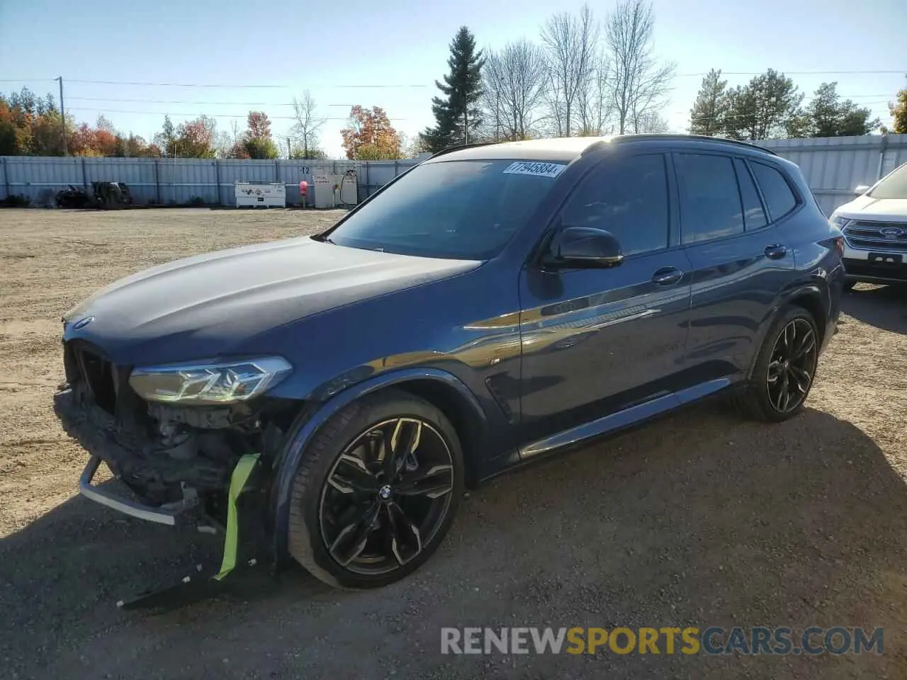 1 Photograph of a damaged car 5UX83DP03N9J46658 BMW X3 M40I 2022