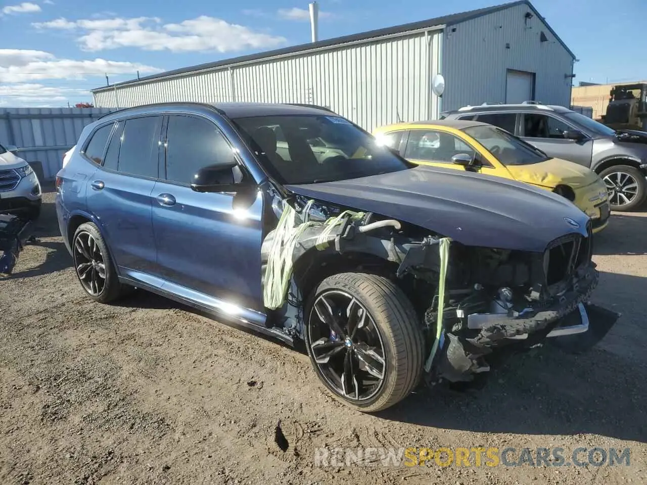 4 Photograph of a damaged car 5UX83DP03N9J46658 BMW X3 M40I 2022