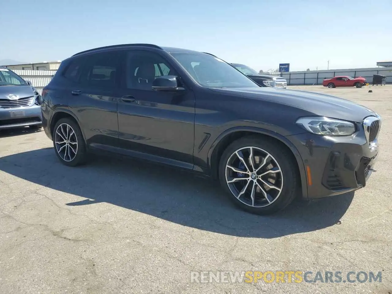 4 Фотография поврежденного автомобиля 5UX83DP06N9J37372 BMW X3 M40I 2022