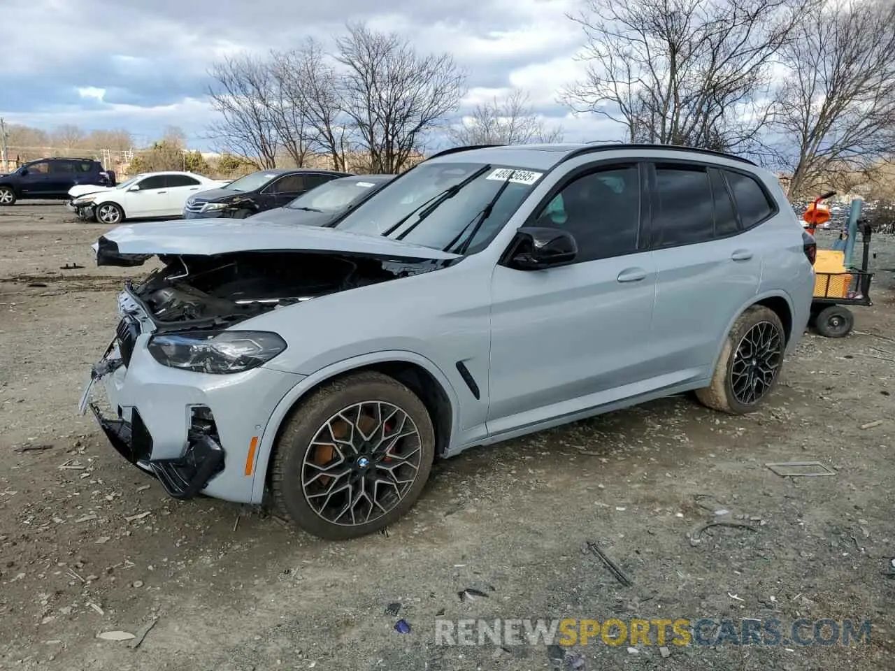 1 Photograph of a damaged car 5UX83DP01R9W43956 BMW X3 M40I 2024