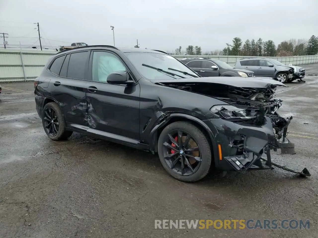 4 Photograph of a damaged car 5UX83DP05R9V62300 BMW X3 M40I 2024