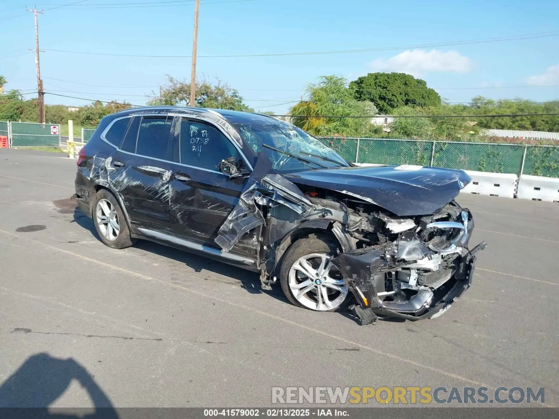 1 Фотография поврежденного автомобиля 5UXTS1C07L9D22483 BMW X3 PHEV 2020