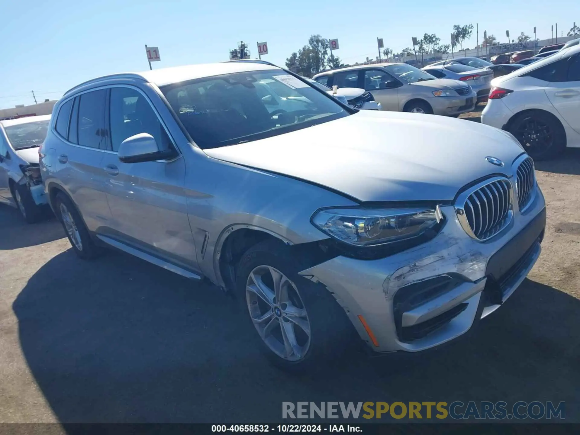 1 Фотография поврежденного автомобиля 5UXTS1C08L9D29510 BMW X3 PHEV 2020