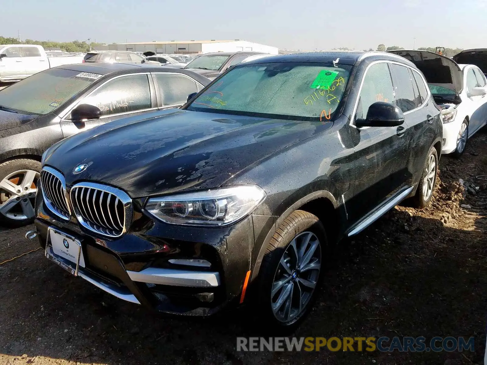 2 Photograph of a damaged car 5UXTR7C58KLR52019 BMW X3 SDRIVE3 2019