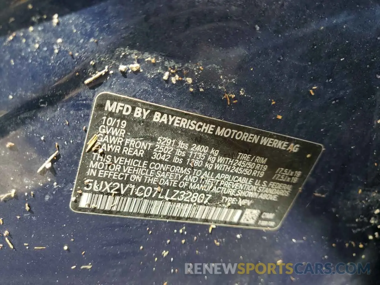 14 Фотография поврежденного автомобиля 5UX2V1C07LLZ32807 BMW X4 2020