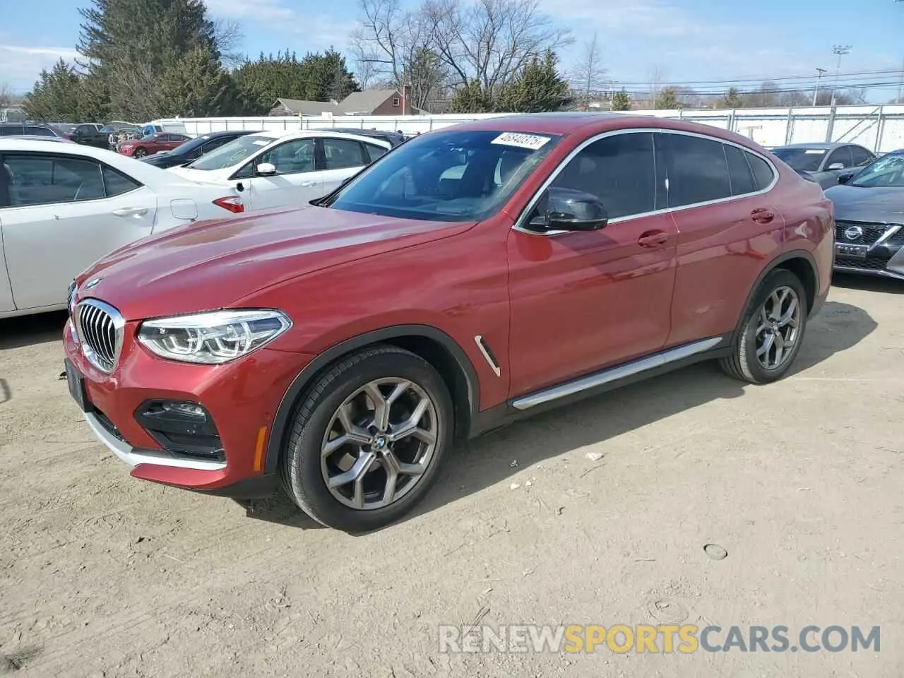 1 Photograph of a damaged car 5UX2V1C01M9F54470 BMW X4 2021