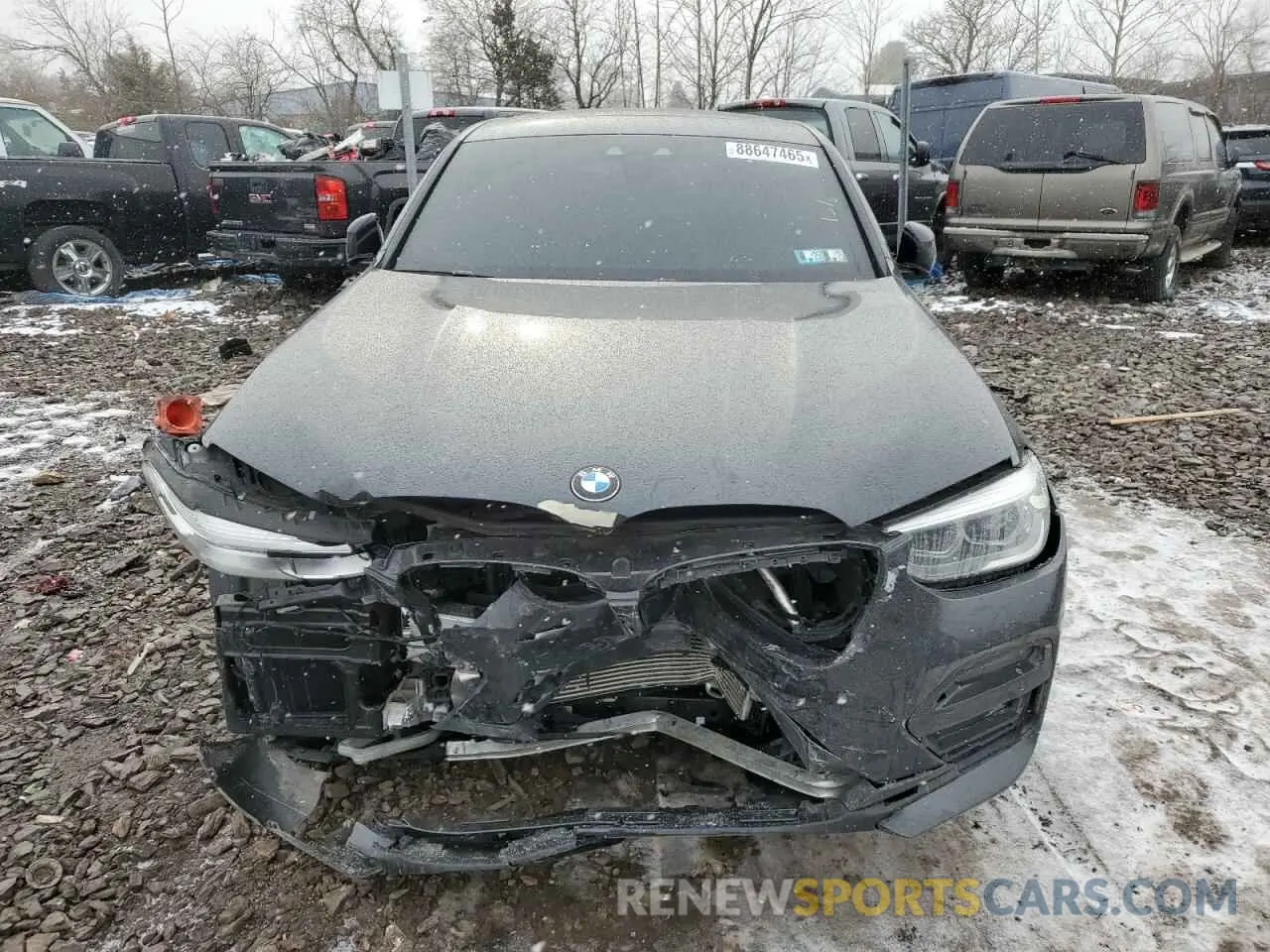 5 Photograph of a damaged car 5UX2V1C09M9E03649 BMW X4 2021