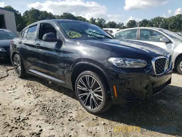 1 Photograph of a damaged car 5UX33DT08N9N10184 BMW X4 2022
