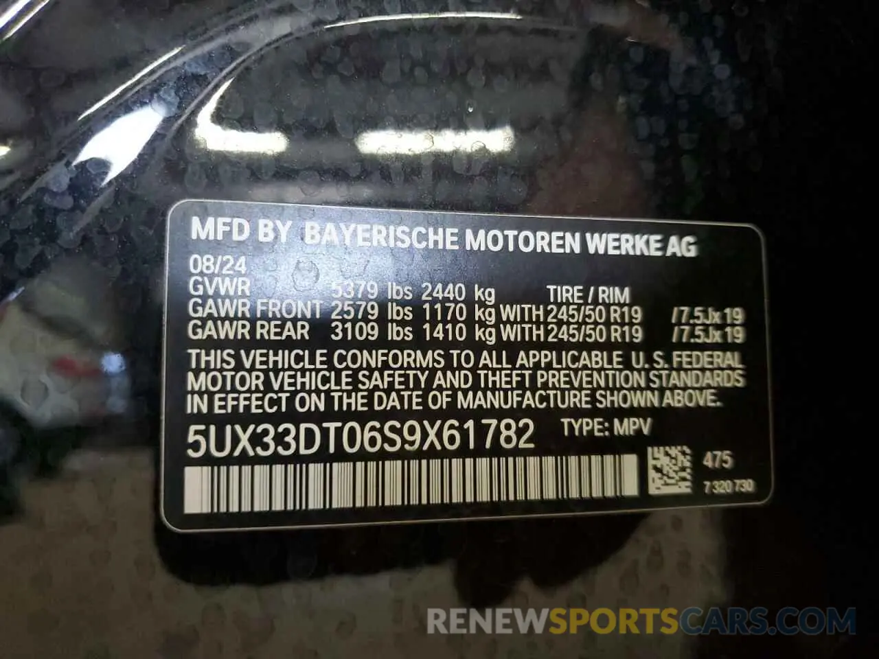 15 Фотография поврежденного автомобиля 5UX33DT06S9X61782 BMW X4 2025