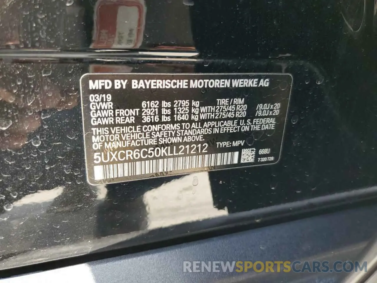 15 Photograph of a damaged car 5UXCR6C50KLL21212 BMW X5 2019