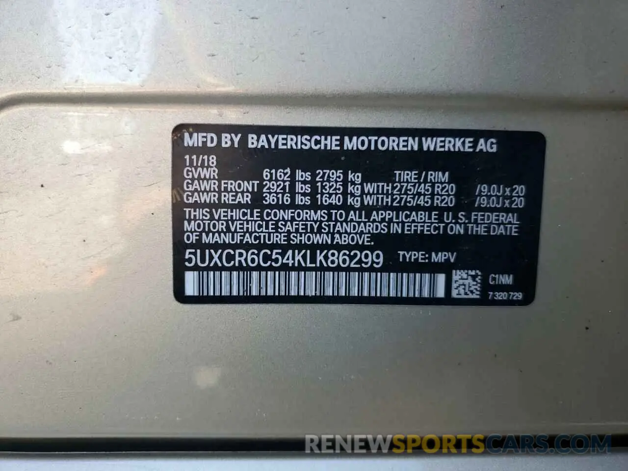 13 Фотография поврежденного автомобиля 5UXCR6C54KLK86299 BMW X5 2019
