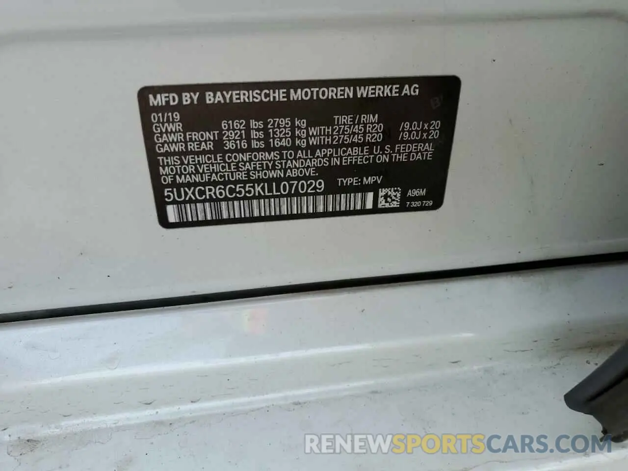 15 Фотография поврежденного автомобиля 5UXCR6C55KLL07029 BMW X5 2019