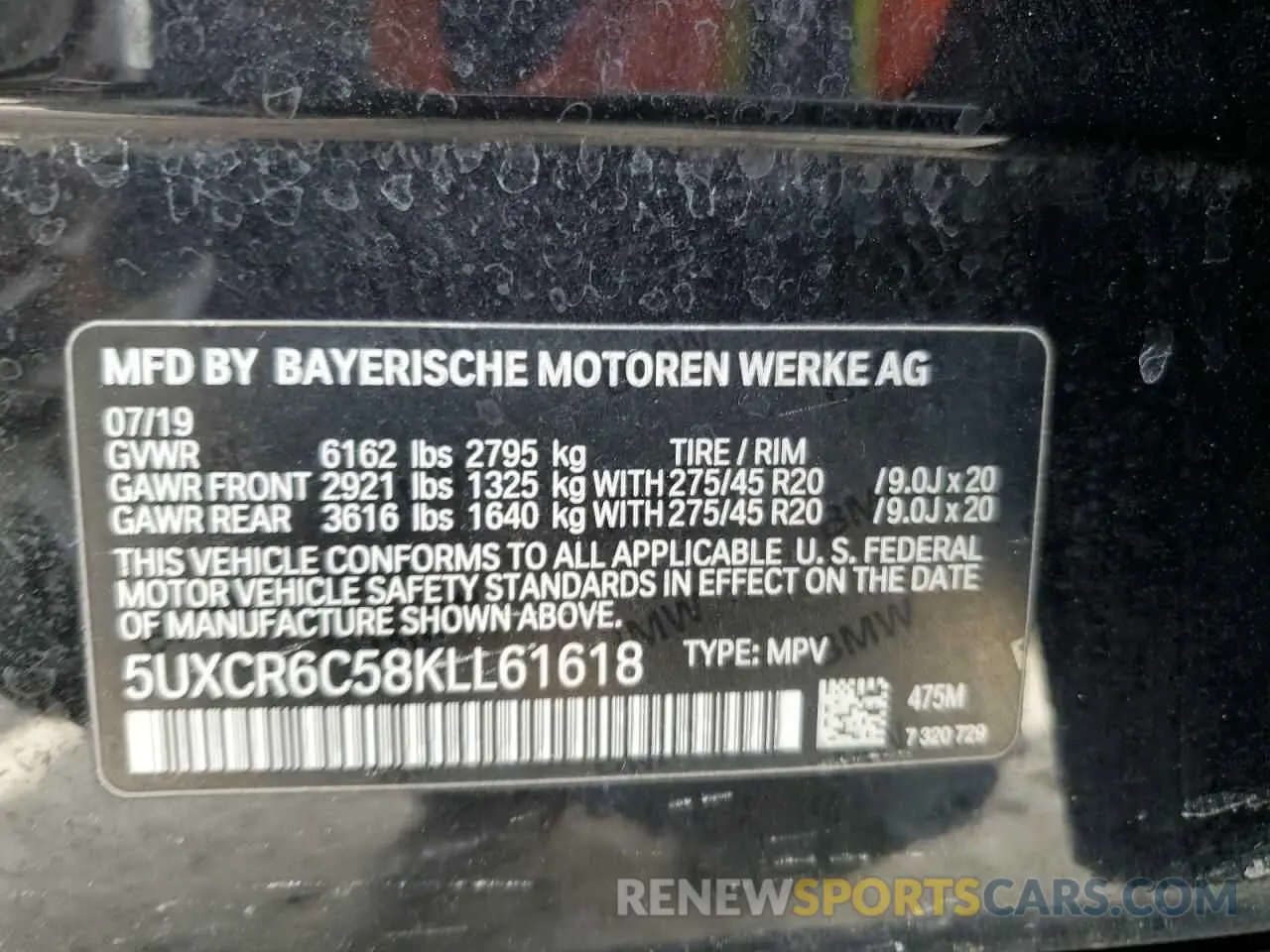 14 Фотография поврежденного автомобиля 5UXCR6C58KLL61618 BMW X5 2019
