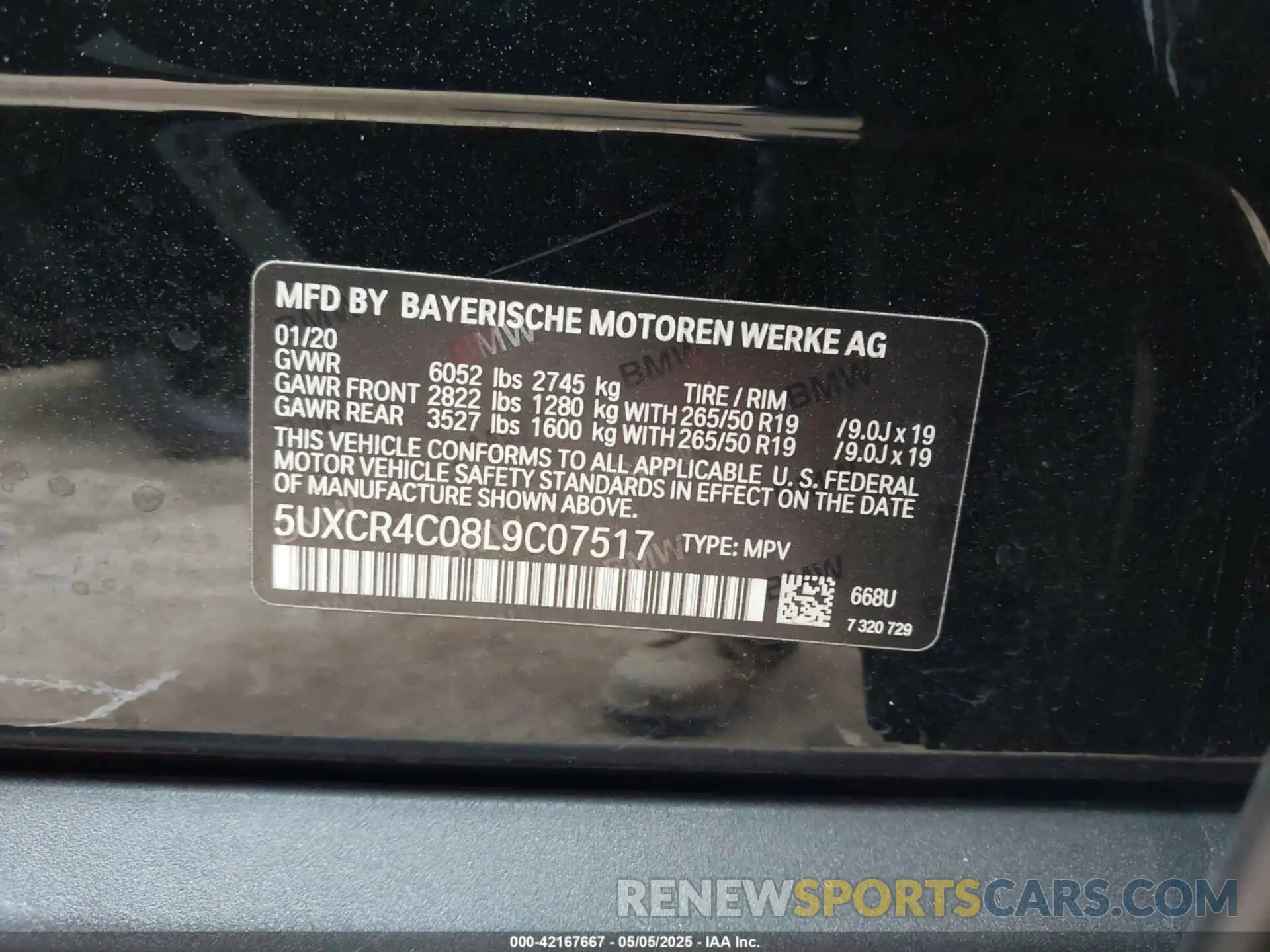 9 Фотография поврежденного автомобиля 5UXCR4C08L9C07517 BMW X5 2020