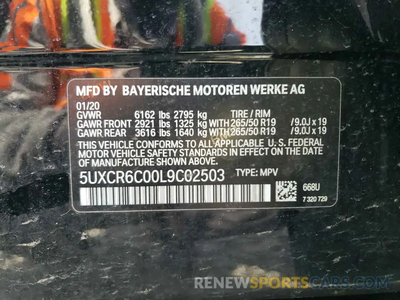 13 Фотография поврежденного автомобиля 5UXCR6C00L9C02503 BMW X5 2020