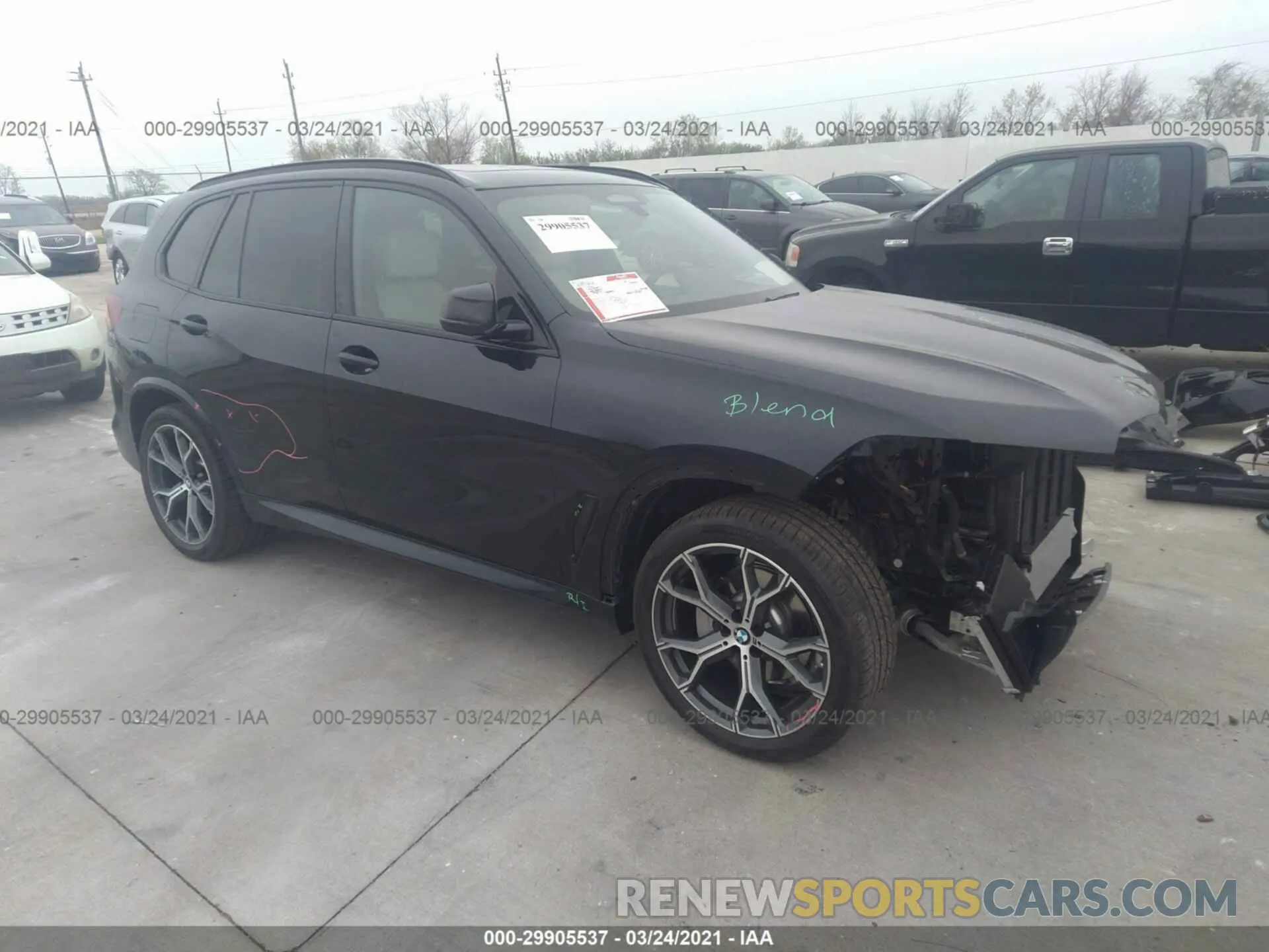 1 Photograph of a damaged car 5UXCR4C00M9F15170 BMW X5 2021