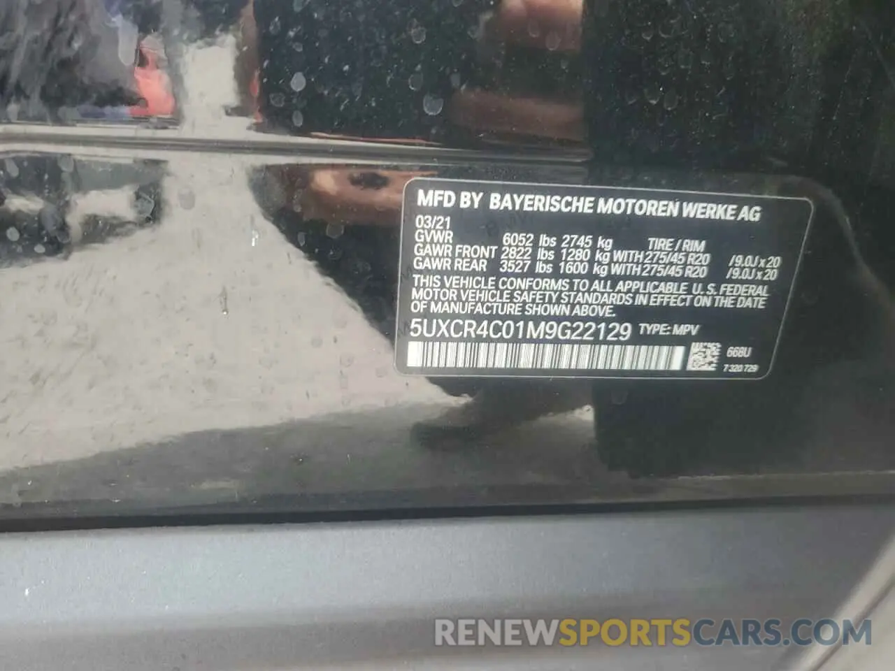 13 Фотография поврежденного автомобиля 5UXCR4C01M9G22129 BMW X5 2021