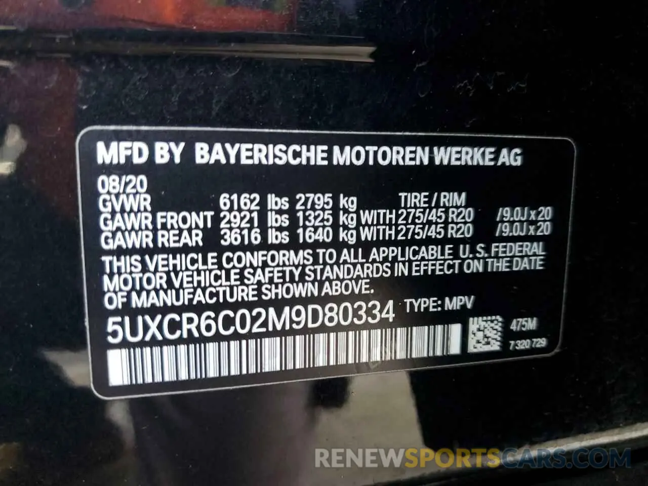 14 Фотография поврежденного автомобиля 5UXCR6C02M9D80334 BMW X5 2021