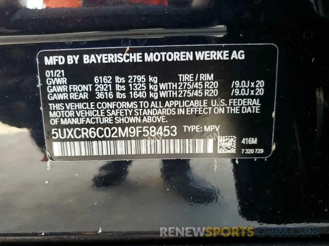 14 Photograph of a damaged car 5UXCR6C02M9F58453 BMW X5 2021