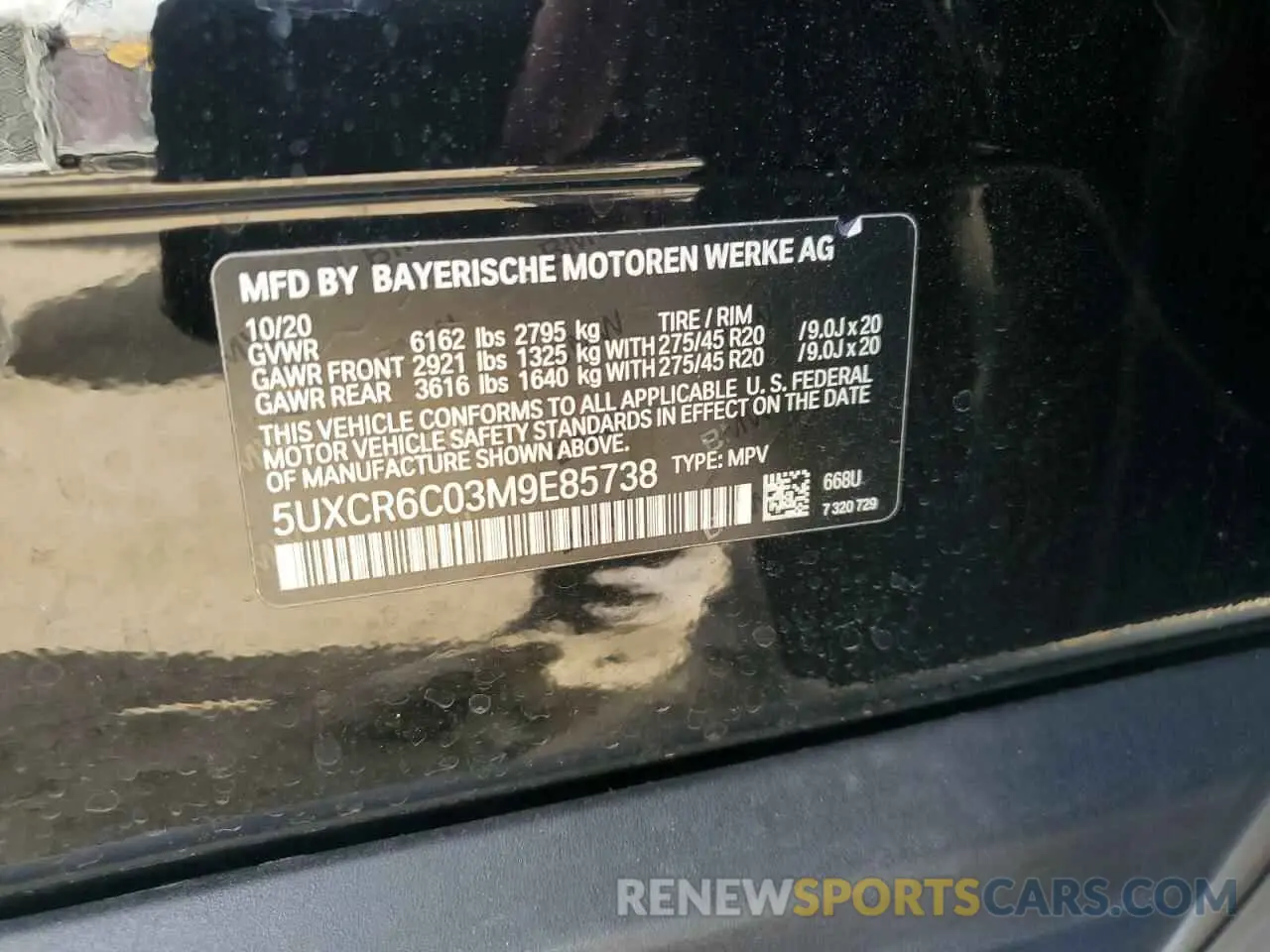 13 Фотография поврежденного автомобиля 5UXCR6C03M9E85738 BMW X5 2021