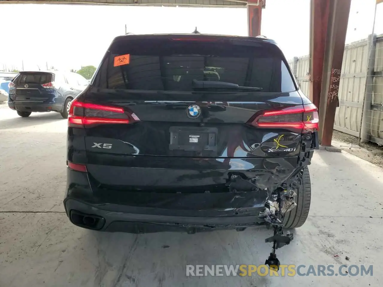 6 Photograph of a damaged car 5UXCR6C0XN9M08766 BMW X5 2022