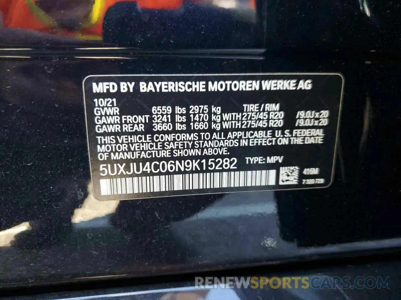 13 Фотография поврежденного автомобиля 5UXJU4C06N9K15282 BMW X5 2022