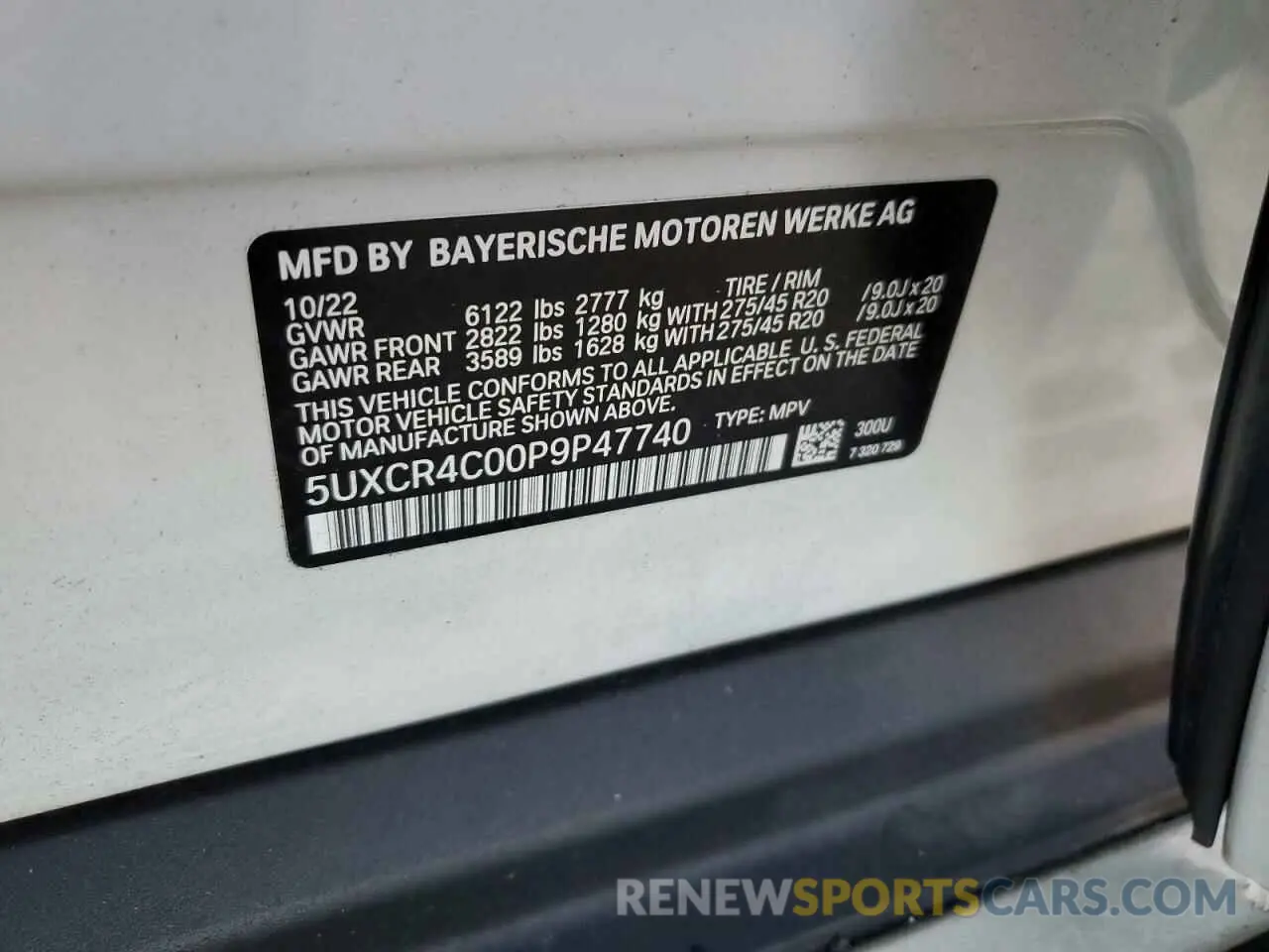 14 Фотография поврежденного автомобиля 5UXCR4C00P9P47740 BMW X5 2023