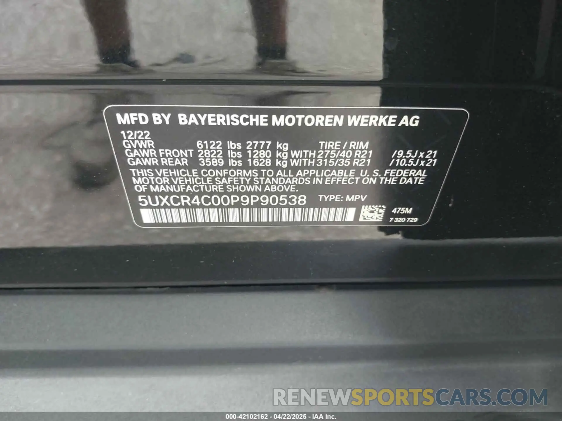 9 Фотография поврежденного автомобиля 5UXCR4C00P9P90538 BMW X5 2023