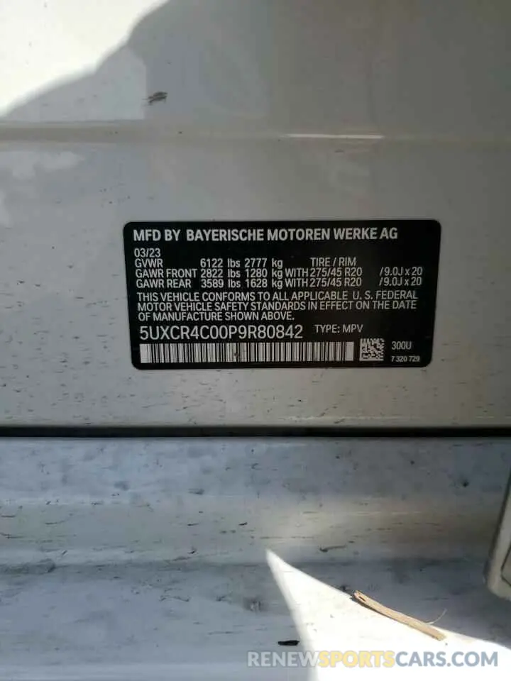 14 Фотография поврежденного автомобиля 5UXCR4C00P9R80842 BMW X5 2023