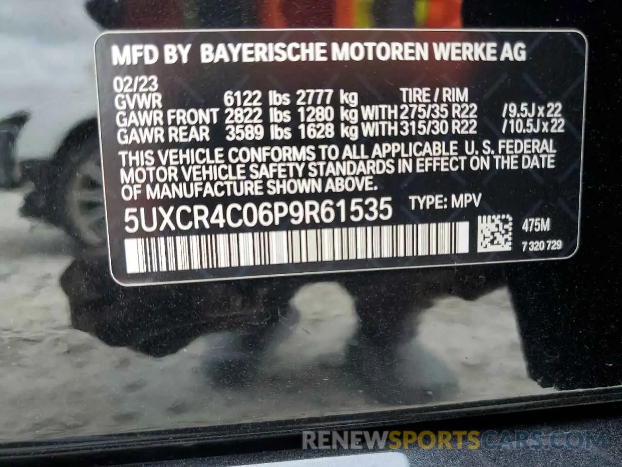 13 Фотография поврежденного автомобиля 5UXCR4C06P9R61535 BMW X5 2023