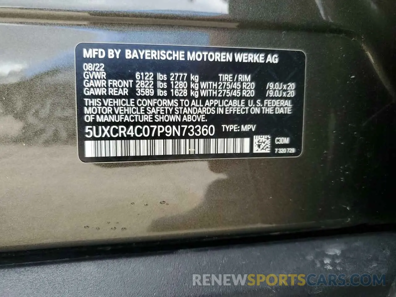 12 Фотография поврежденного автомобиля 5UXCR4C07P9N73360 BMW X5 2023