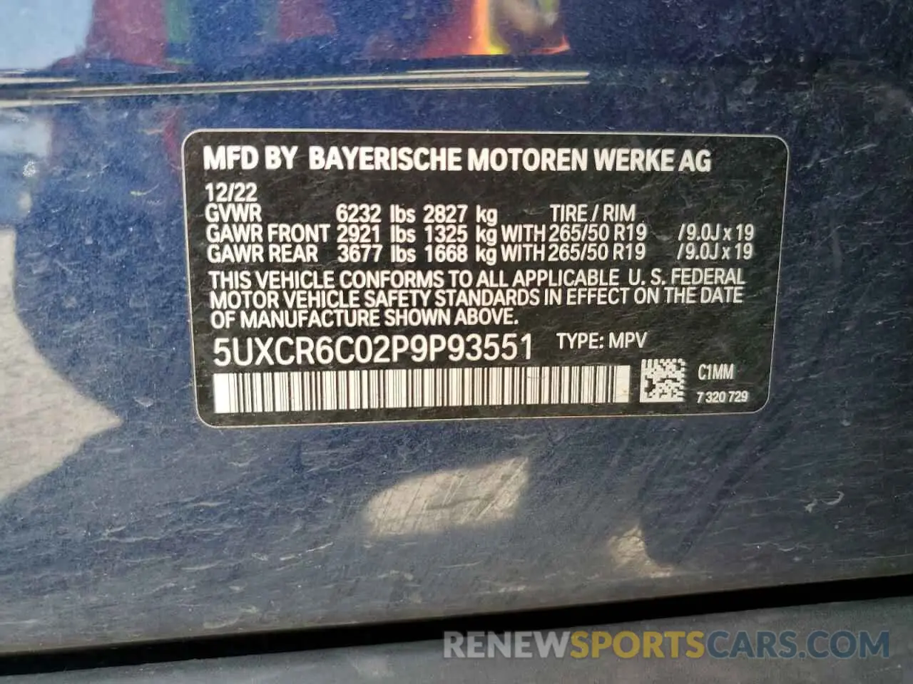 13 Фотография поврежденного автомобиля 5UXCR6C02P9P93551 BMW X5 2023