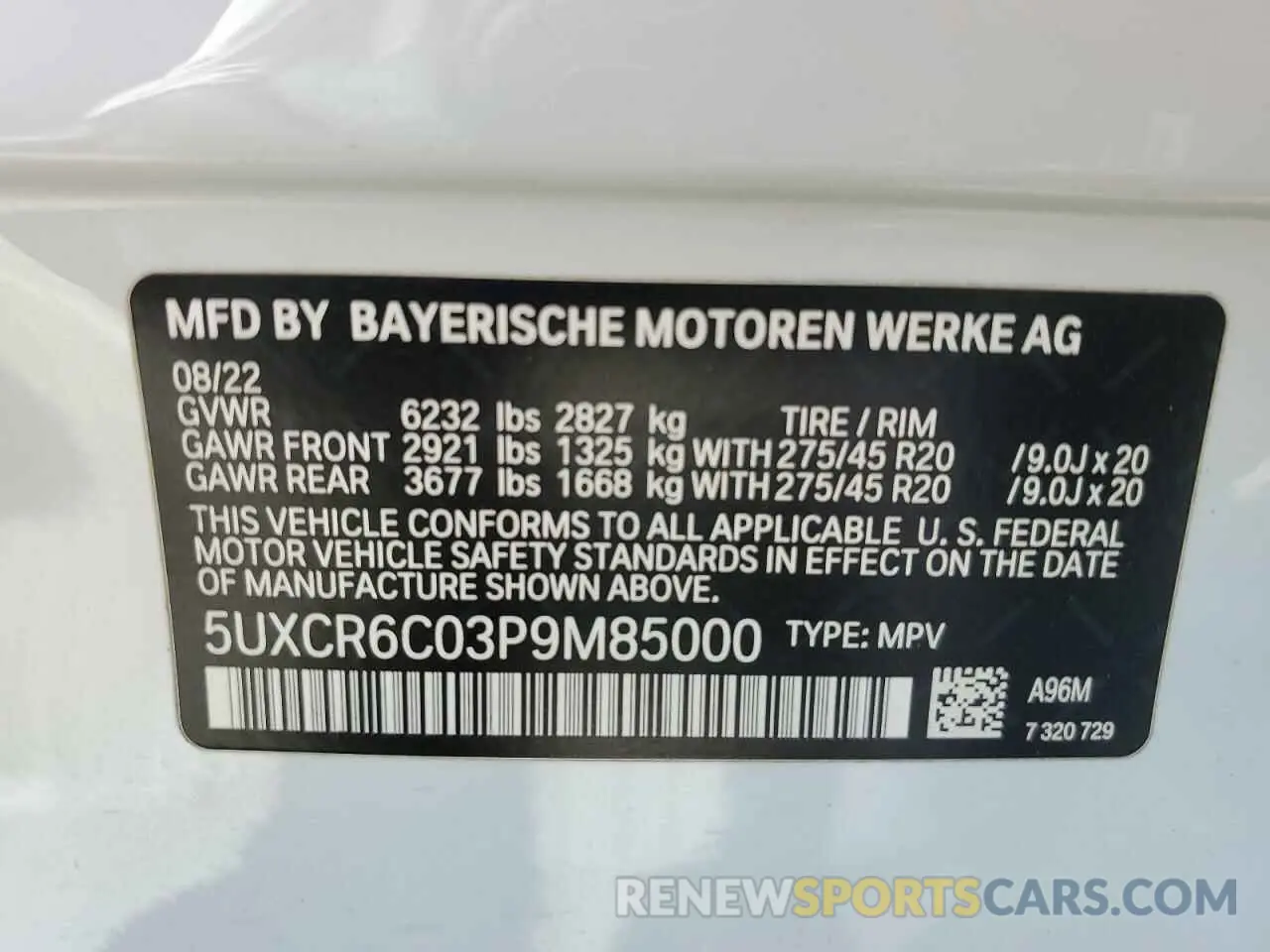 13 Фотография поврежденного автомобиля 5UXCR6C03P9M85000 BMW X5 2023