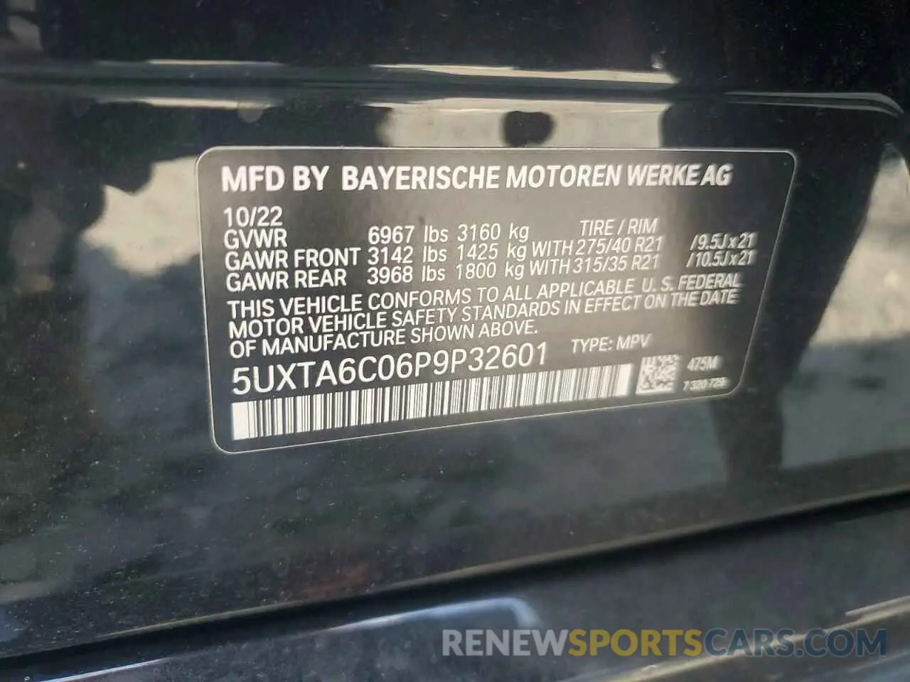 13 Фотография поврежденного автомобиля 5UXTA6C06P9P32601 BMW X5 2023