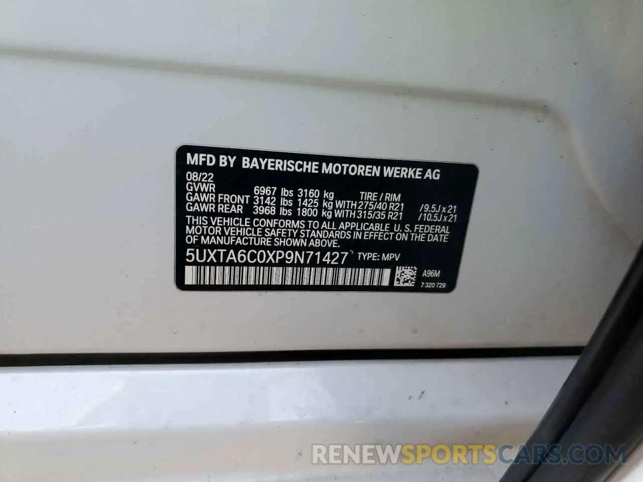 13 Фотография поврежденного автомобиля 5UXTA6C0XP9N71427 BMW X5 2023