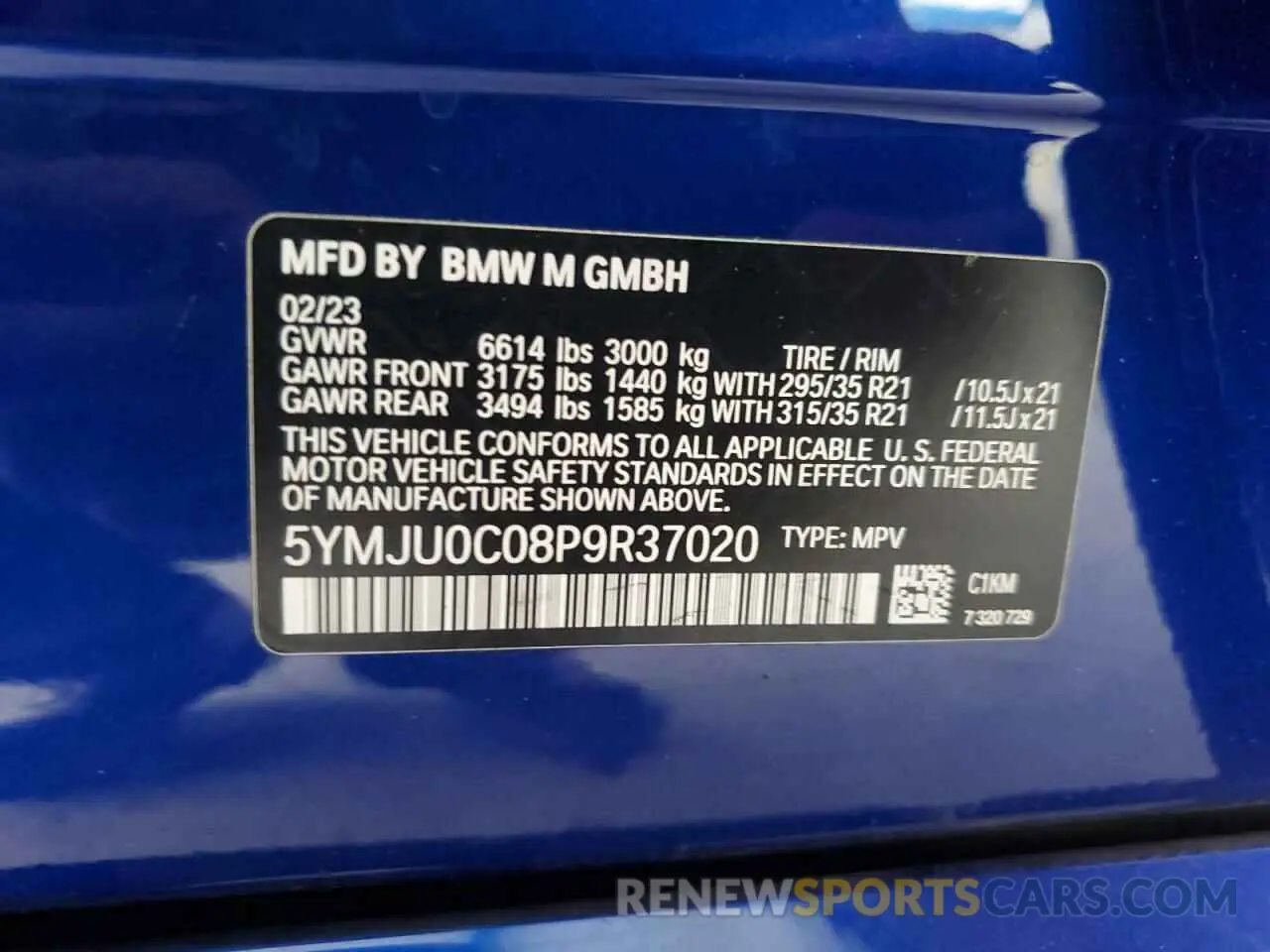 14 Фотография поврежденного автомобиля 5YMJU0C08P9R37020 BMW X5 2023